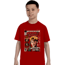 Load image into Gallery viewer, Daily_Deal_Shirts T-Shirts, Youth / XS / Red Holiday Stories
