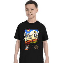 Load image into Gallery viewer, Daily_Deal_Shirts T-Shirts, Youth / XS / Black 8 Bit Farm Boy
