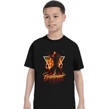 Load image into Gallery viewer, Shirts T-Shirts, Youth / XS / Black Retro Firebender
