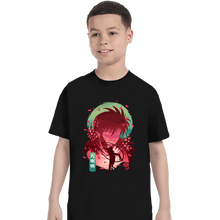 Load image into Gallery viewer, Daily_Deal_Shirts T-Shirts, Youth / XS / Black Kurama&#39;s Rose Whirlwind
