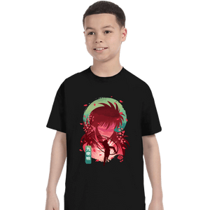 Daily_Deal_Shirts T-Shirts, Youth / XS / Black Kurama's Rose Whirlwind