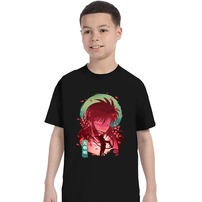 Daily_Deal_Shirts T-Shirts, Youth / XS / Black Kurama's Rose Whirlwind