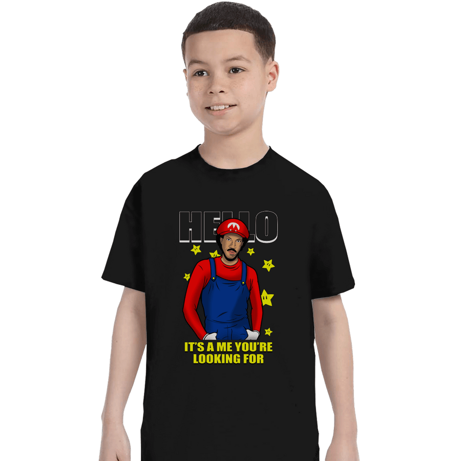 Shirts T-Shirts, Youth / XL / Black It's A Me You're Looking For