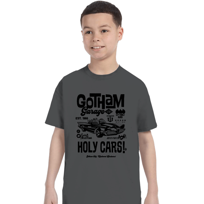 Daily_Deal_Shirts T-Shirts, Youth / XS / Charcoal Gotham Garage LTD