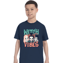 Load image into Gallery viewer, Daily_Deal_Shirts T-Shirts, Youth / XS / Navy Witch Vibes
