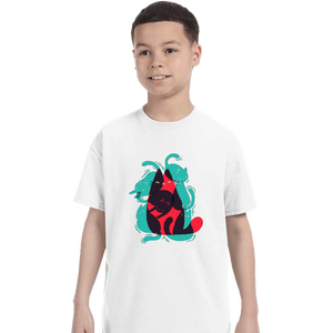 Shirts T-Shirts, Youth / XS / White Cat Shapes