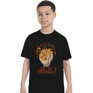 Shirts T-Shirts, Youth / XL / Black I Cast Fireball