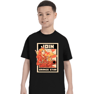Shirts T-Shirts, Youth / XS / Black Orange Star Army