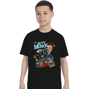Shirts T-Shirts, Youth / Small / Black Butt Munch