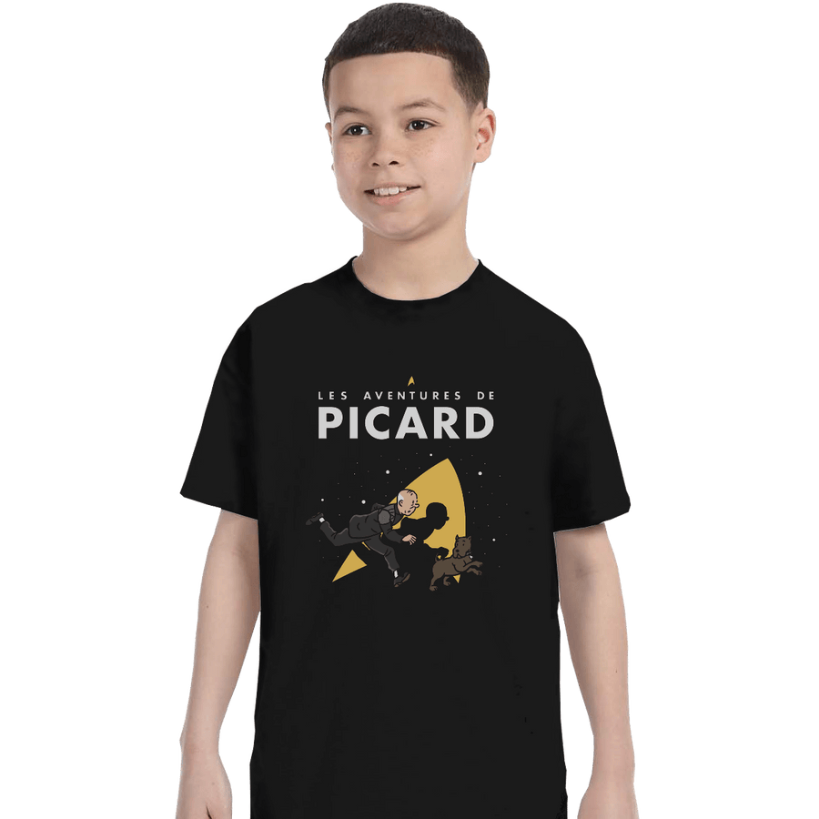 Shirts T-Shirts, Youth / XL / Black Les Aventures De Picard