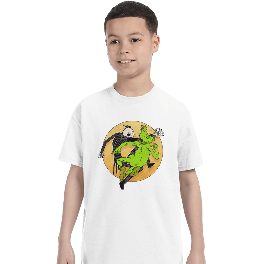 Shirts T-Shirts, Youth / XL / White Jack VS Grinch