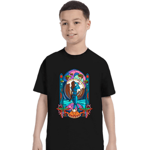 Daily_Deal_Shirts T-Shirts, Youth / XS / Black Stained Glass Paradise