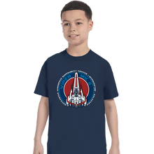 Load image into Gallery viewer, Daily_Deal_Shirts T-Shirts, Youth / XS / Navy Battlestar MKII
