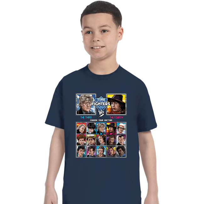 Daily_Deal_Shirts T-Shirts, Youth / XS / Navy Time Fighters 3rd vs 4th