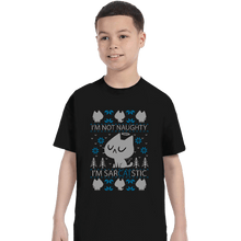 Load image into Gallery viewer, Daily_Deal_Shirts T-Shirts, Youth / XS / Black SarCATstic

