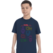 Load image into Gallery viewer, Daily_Deal_Shirts T-Shirts, Youth / XS / Navy Digivices
