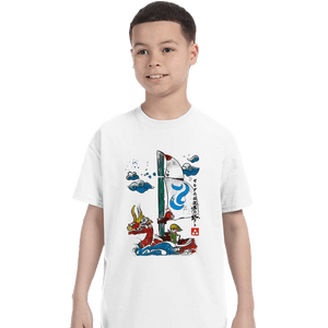 Secret_Shirts T-Shirts, Youth / XS / White Sailor With The Wind