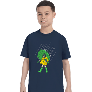 Secret_Shirts T-Shirts, Youth / XS / Navy Frog Girl