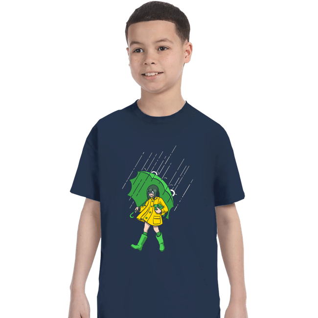 Secret_Shirts T-Shirts, Youth / XS / Navy Frog Girl