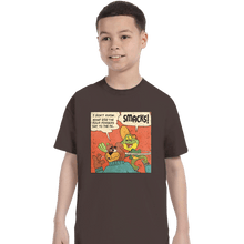 Load image into Gallery viewer, Secret_Shirts T-Shirts, Youth / XS / Dark Chocolate DigEm Frog
