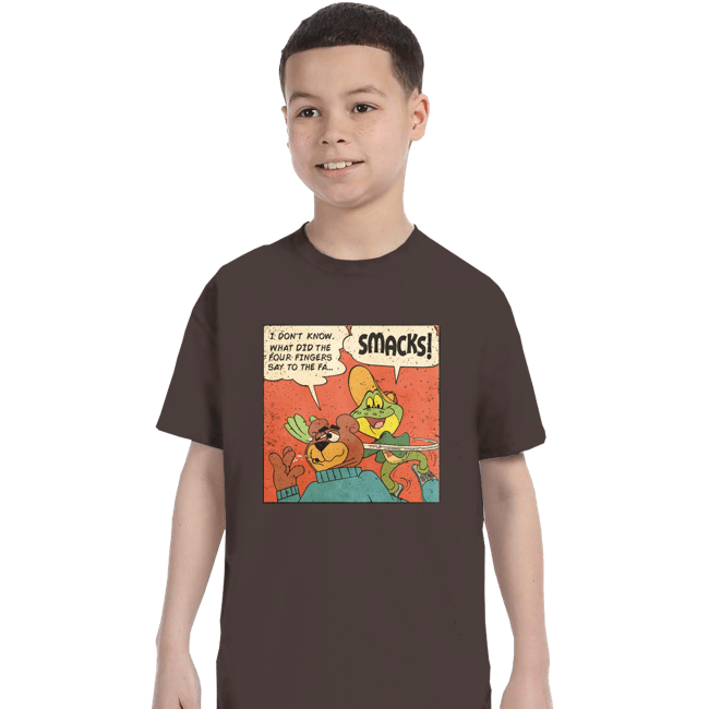 Secret_Shirts T-Shirts, Youth / XS / Dark Chocolate DigEm Frog