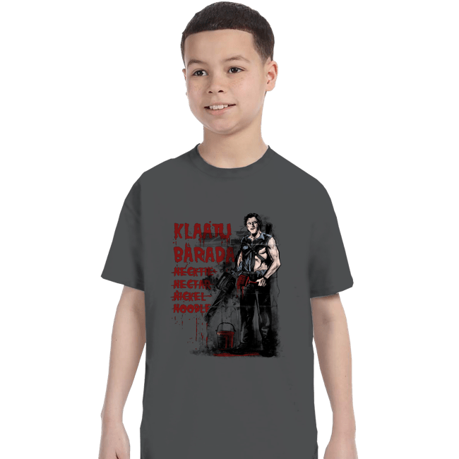 Daily_Deal_Shirts T-Shirts, Youth / XS / Charcoal NecronomiWall