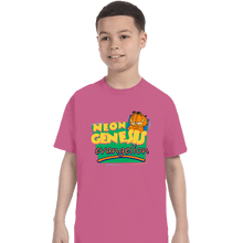 Load image into Gallery viewer, Shirts T-Shirts, Youth / XS / Azalea Neon Garfield Evangelion Pink
