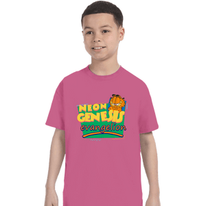 Shirts T-Shirts, Youth / XS / Azalea Neon Garfield Evangelion Pink