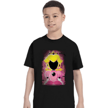 Load image into Gallery viewer, Shirts T-Shirts, Youth / XS / Black Peach Glitch
