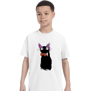 Shirts T-Shirts, Youth / XS / White Watercolor Cat