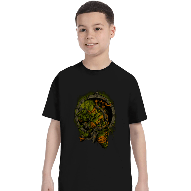 Secret_Shirts T-Shirts, Youth / XS / Black TMNT Mikey