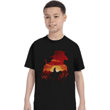 Load image into Gallery viewer, Shirts T-Shirts, Youth / XL / Black Red Sunset
