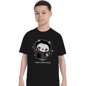 Shirts T-Shirts, Youth / XL / Black Hello Wednesday