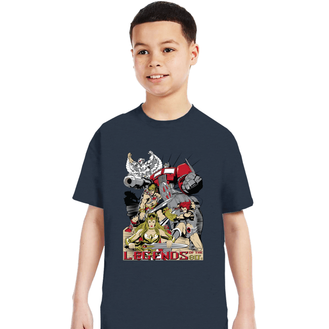 Secret_Shirts T-Shirts, Youth / XS / Dark Heather Legends Of The 80s