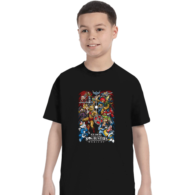 Daily_Deal_Shirts T-Shirts, Youth / XS / Black Super 80s Busters
