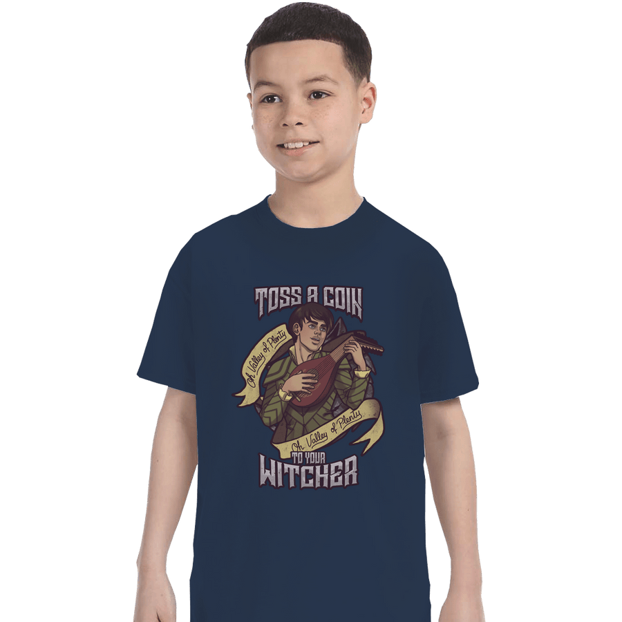 Shirts T-Shirts, Youth / XL / Navy Toss A Coin