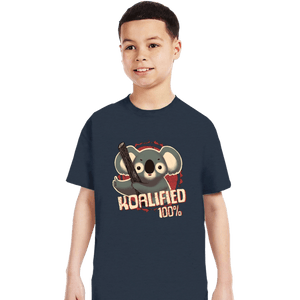 Shirts T-Shirts, Youth / XS / Dark Heather 100% Koalified