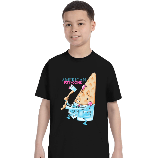 Secret_Shirts T-Shirts, Youth / XS / Black Psy Cone