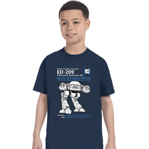 Secret_Shirts T-Shirts, Youth / XS / Navy ED209 Service And Repair Manual
