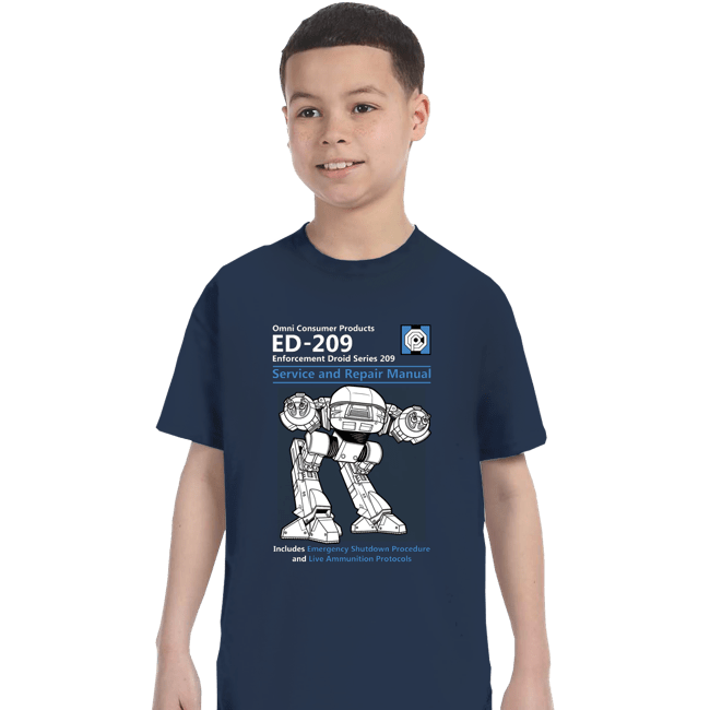 Secret_Shirts T-Shirts, Youth / XS / Navy ED209 Service And Repair Manual