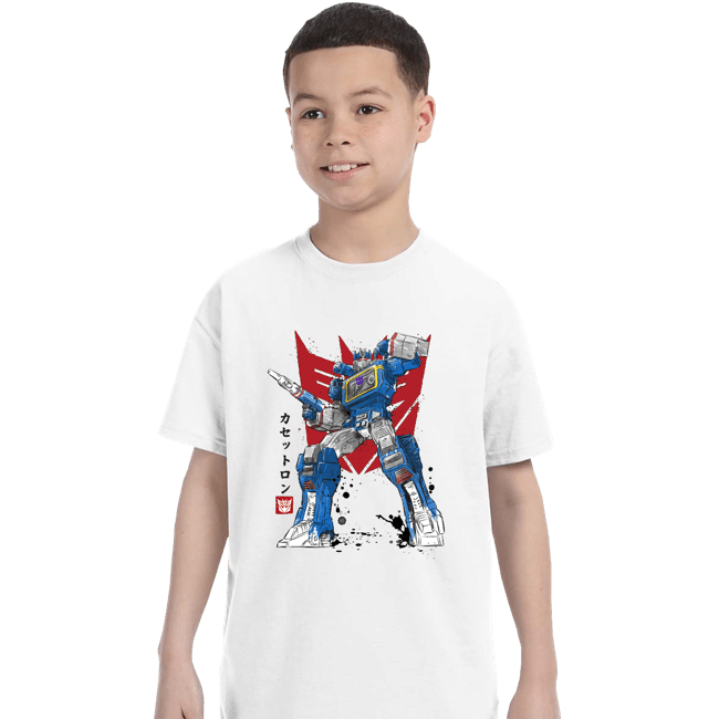 Daily_Deal_Shirts T-Shirts, Youth / XS / White Sound Sumi-e