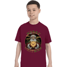 Load image into Gallery viewer, Daily_Deal_Shirts T-Shirts, Youth / XS / Maroon Merry Critmas
