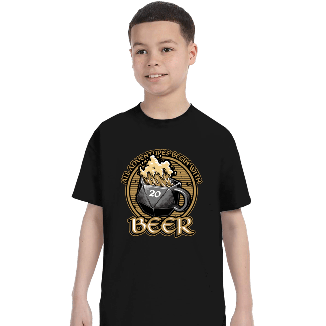 Secret_Shirts T-Shirts, Youth / XS / Black Beer Adventures