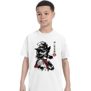 Secret_Shirts T-Shirts, Youth / XS / White Alphonse Sumi-e