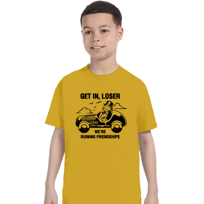 Daily_Deal_Shirts T-Shirts, Youth / XS / Daisy Mean Uncle Pennybags