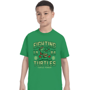 Shirts T-Shirts, Youth / XL / Irish Green Fighting Turtles