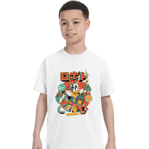 Daily_Deal_Shirts T-Shirts, Youth / XS / White Neko Roboto