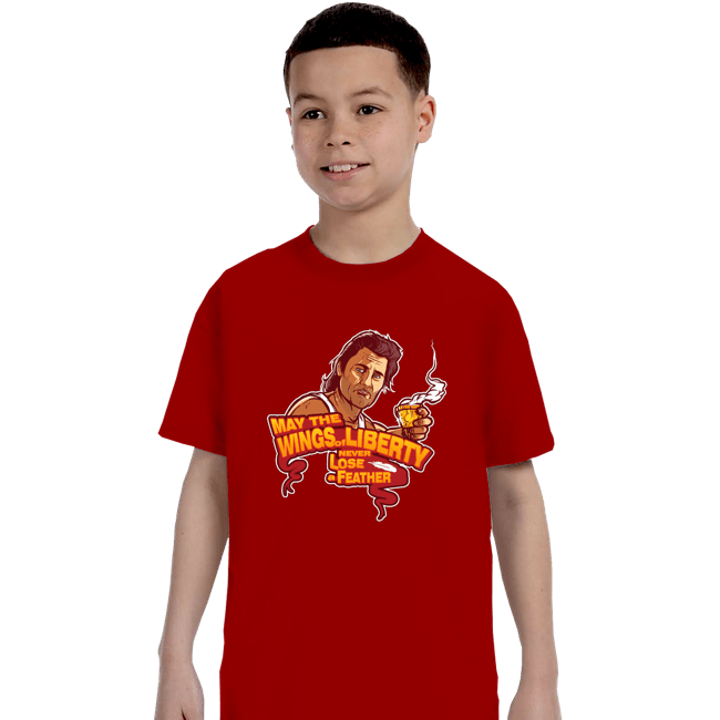 Daily_Deal_Shirts T-Shirts, Youth / XS / Red The Wings Of Liberty