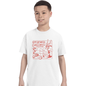 Shirts T-Shirts, Youth / XL / White Jewish Christmas