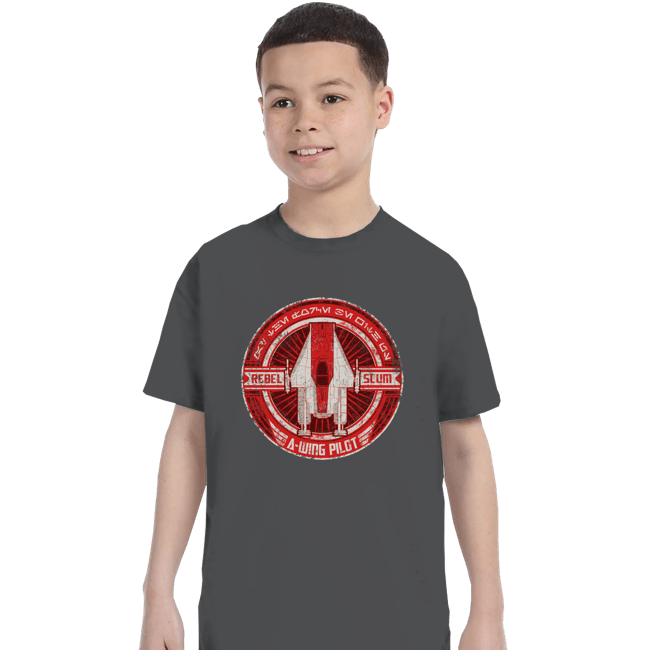 Shirts T-Shirts, Youth / XS / Charcoal A-Wing